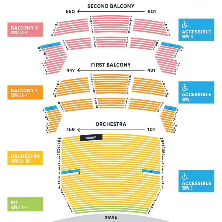 Seating Maps Texas Performing Arts The University of Texas at Austin