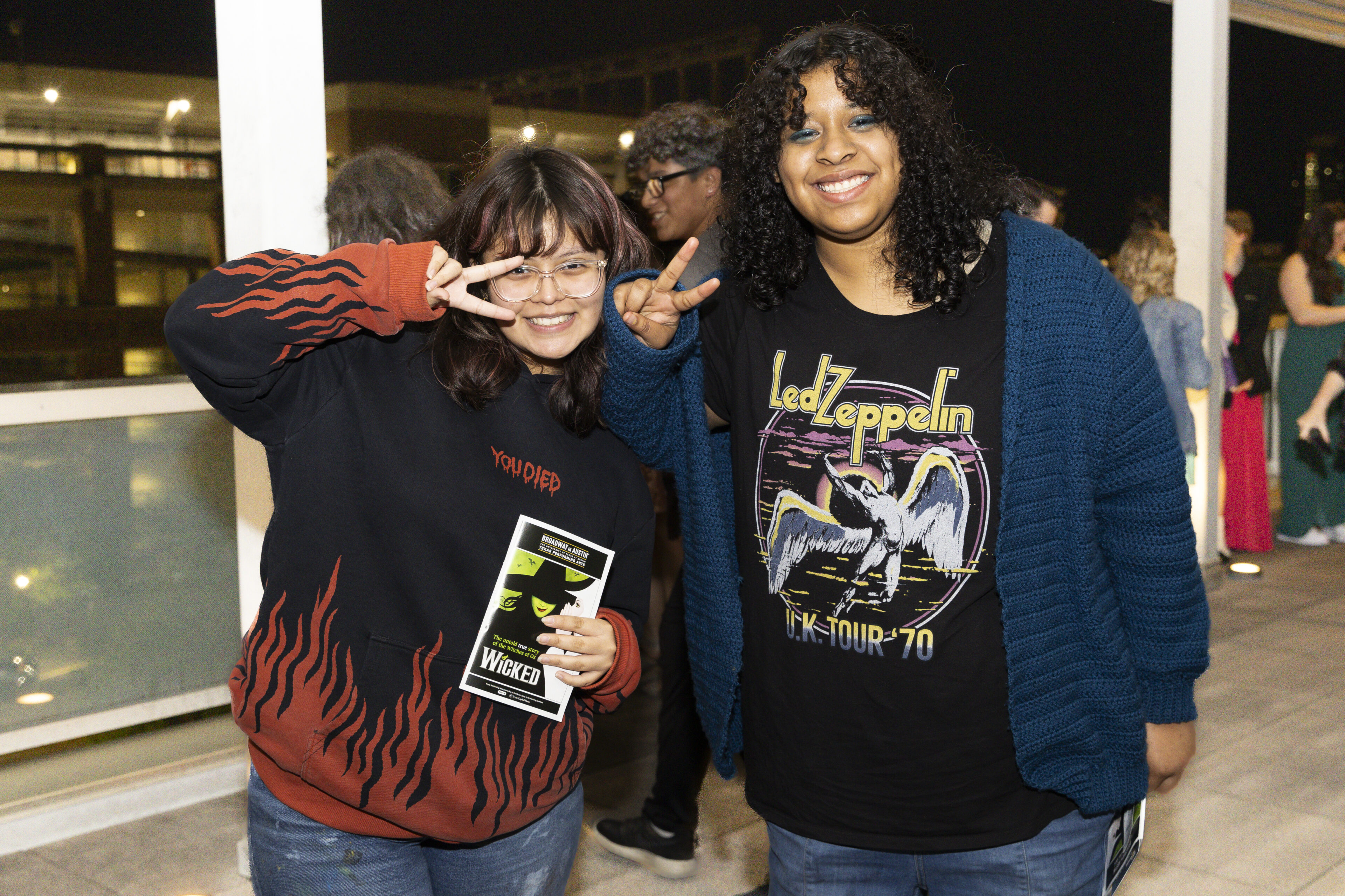 Two students at Wicked